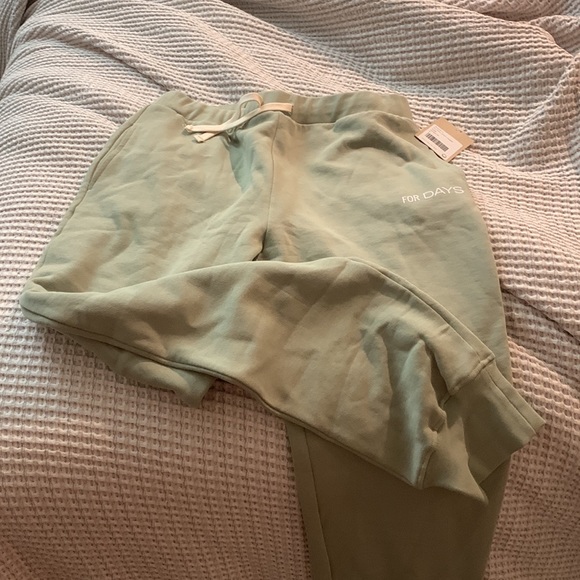 For Days brand light green jogger sweatpants. Brand new never worn size M. - Picture 2 of 2